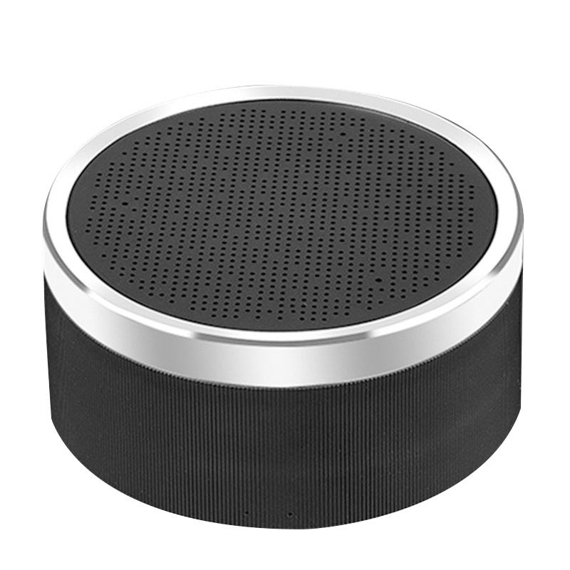 蓝悦 V9升级版蓝牙音箱 无线迷你小音响 台式电脑音箱重低音炮 户外便携插卡音箱 语音收款播报器 银色