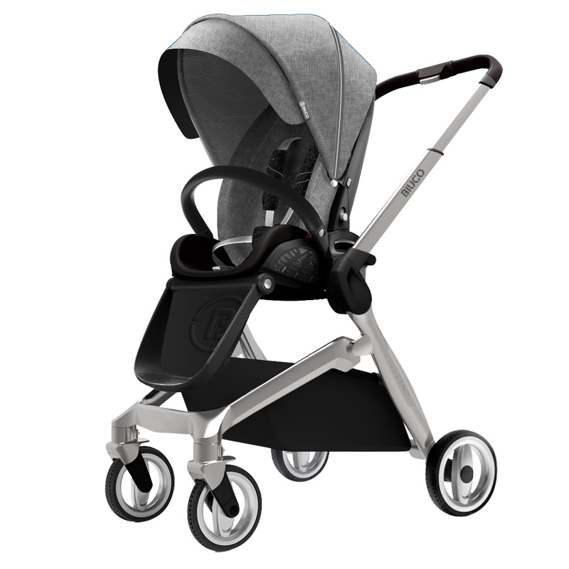 BIUCO贝欧科婴儿推车双向轻便高景观儿童推车可坐可躺易折叠宝宝童车BP001 小钢侠