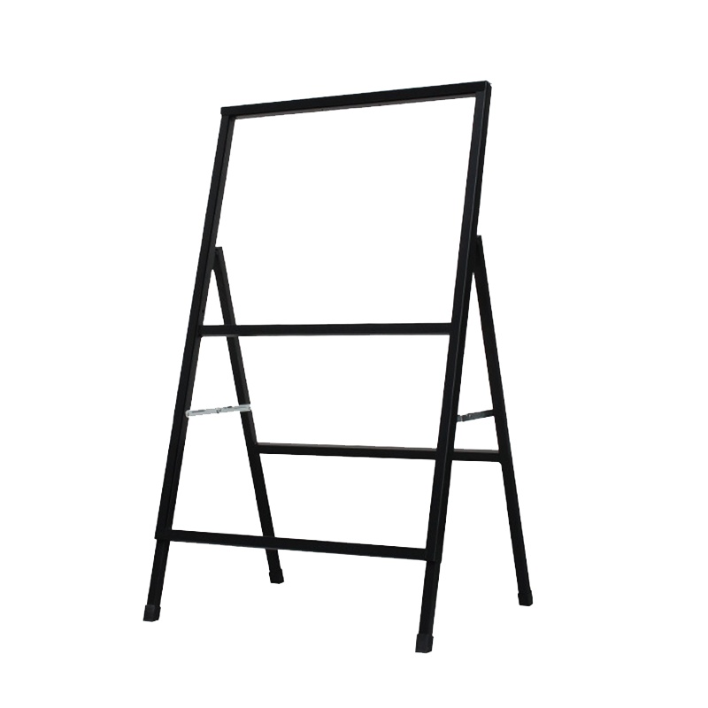 海斯迪克 HK-788 防风铁质海报架 户外落地式展架 A型立牌 立式广告牌手提展示牌