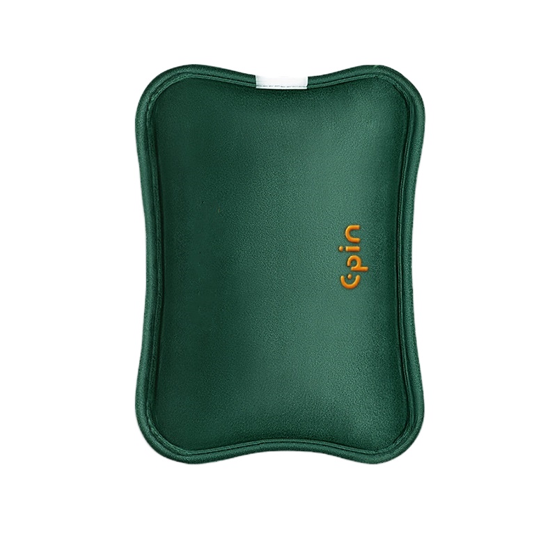 苏宁宜品热水袋充电式暖水袋防爆煖宝宝暖手宝女敷肚子热宝毛绒可爱-绒布牛油果绿