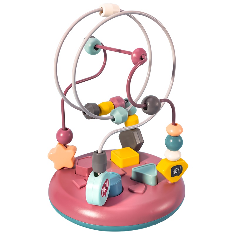 蓝宙星球儿童绕珠串珠子婴幼儿益智力玩具男女孩宝宝1-2周3岁早教