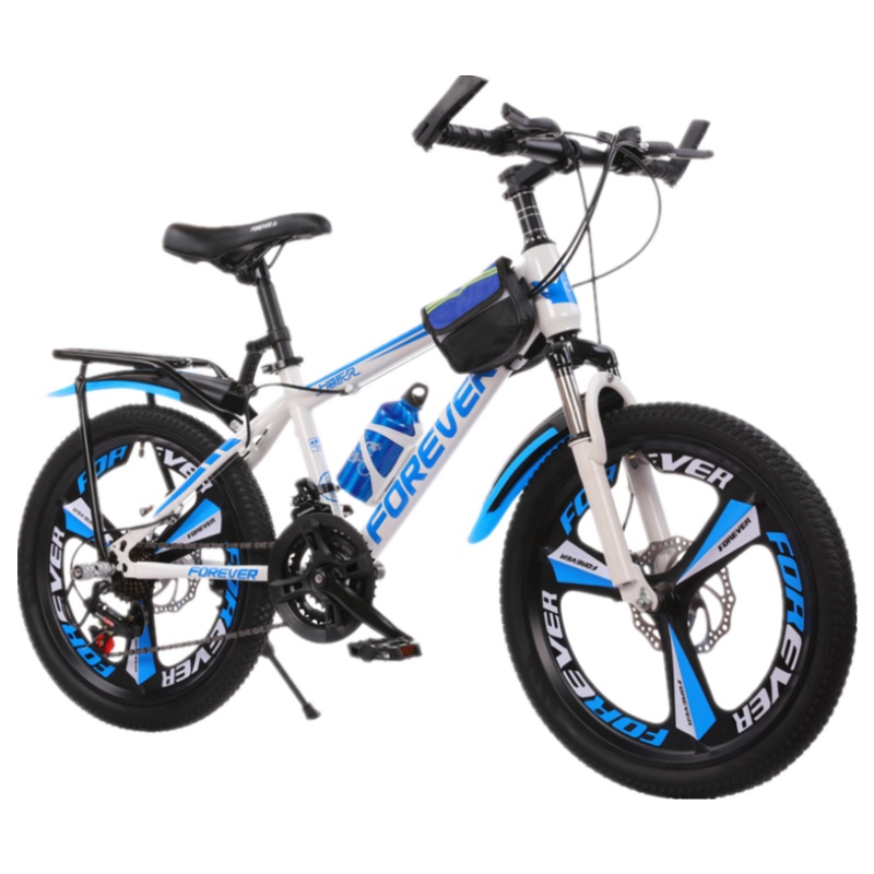 永 久儿童21速变速自行车山地车20/22寸男女孩单车中小学生赛车7-15岁脚踏车