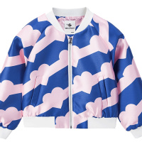 minipeace太平鸟童装女童夹克外套甜美可爱儿童棒球服短款春