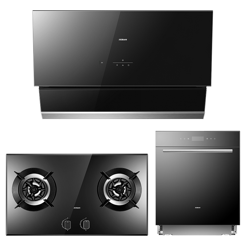 老板(ROBAM)油烟机烟灶消套餐侧吸23立方抽油烟机吸油烟机烟灶消套装27A8+57B0(天然气)+705厨电套装