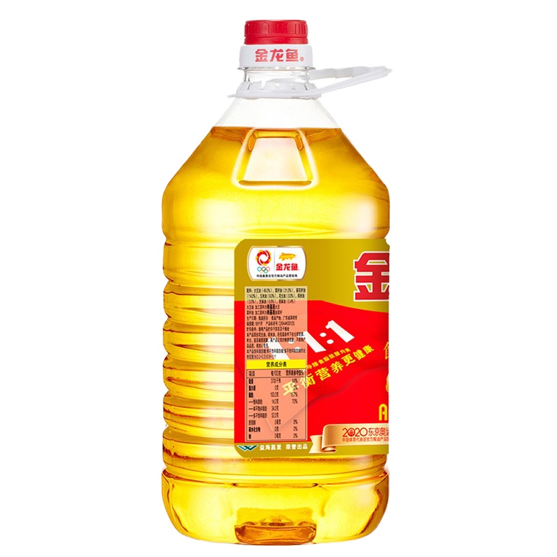 金龙鱼食用油 黄金比例食用调和油 5L