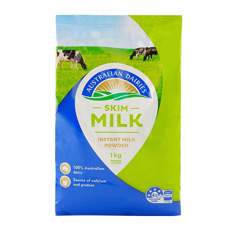 【天然无添加】恒天然（Australian Dairies）成人脱脂奶粉 1000g/袋 成人奶粉 澳大利亚进口
