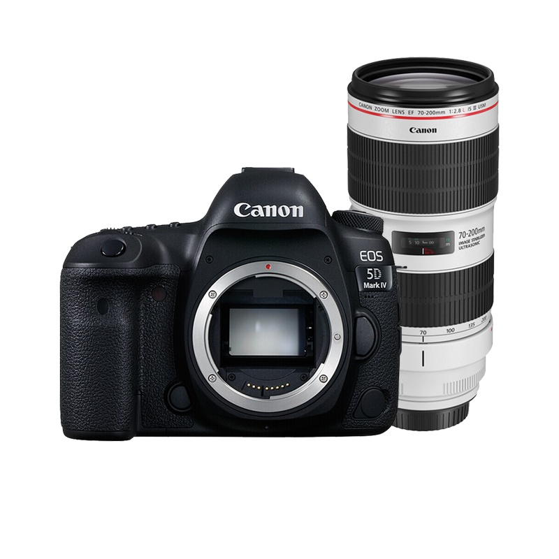 佳能(Canon)EOS 5D Mark IV 单反相机70-200 2.8 IS III USM镜头套装 5D4礼包版