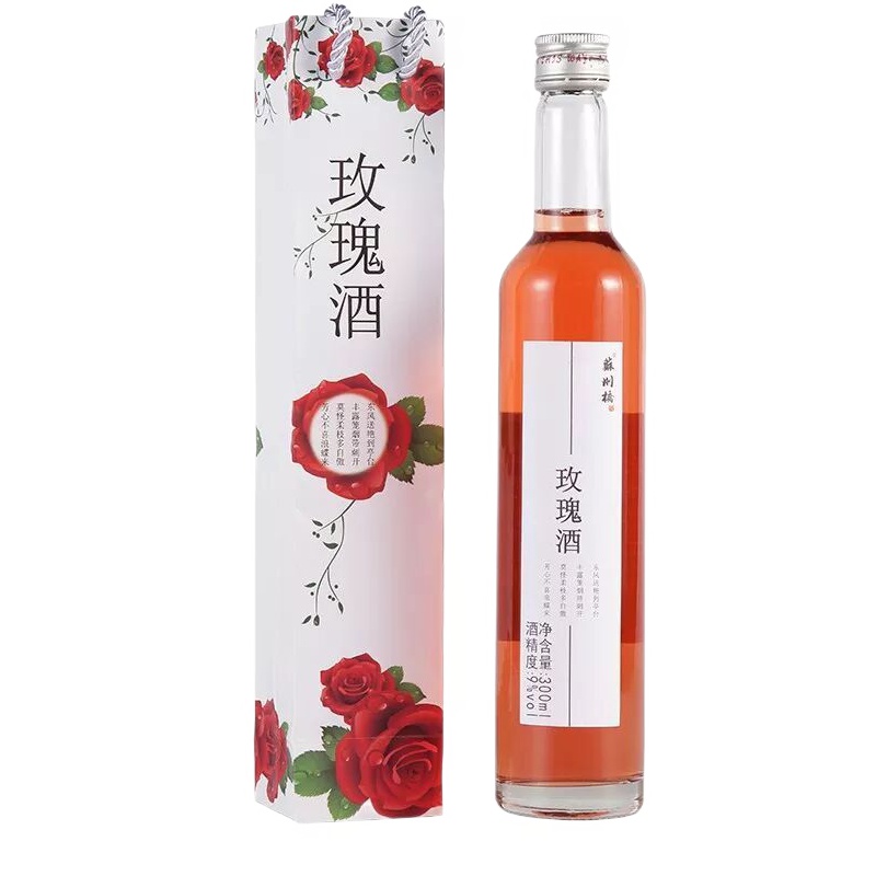 苏州桥 果酒 梅子酒 甜酒 低度女士酒 玫瑰酒300mlX1瓶