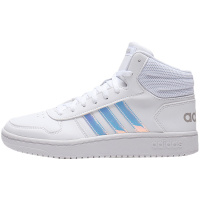 阿迪达斯NEO女鞋板鞋HOOPS 2.0 MID高帮运动休闲鞋EH3414