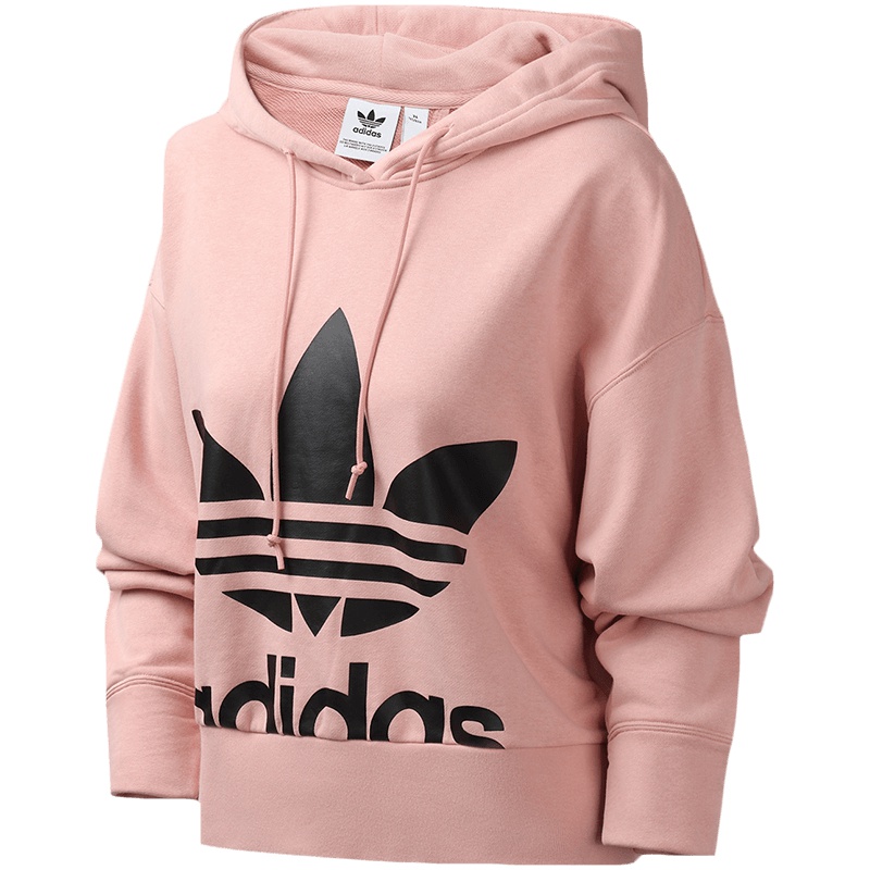 adidas阿迪达斯三叶草女装运动服连帽休闲卫衣套头衫ED2186
