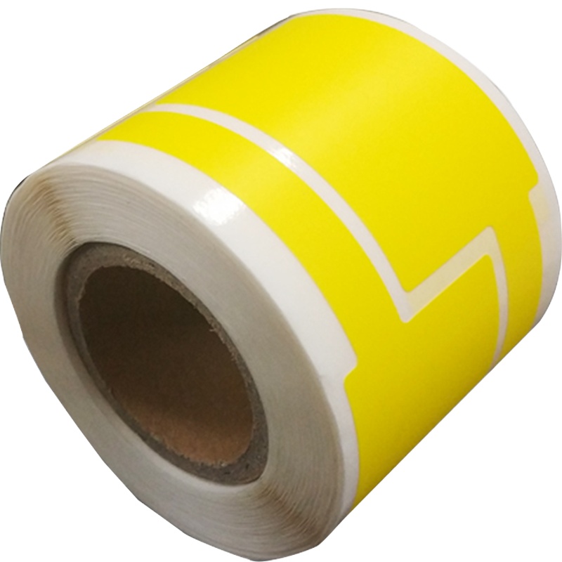 开仰(KAIYANG)P-40-Y-DY F型尾签不干胶标签纸38*25+40mm/200片/卷 黄色