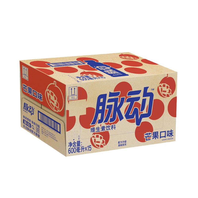 脉动 Mizone 脉动芒果口味600ml *15瓶整箱
