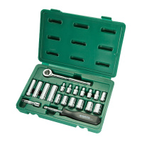 世达09522 20件6.3MM系列套筒头组套组合工具 1套