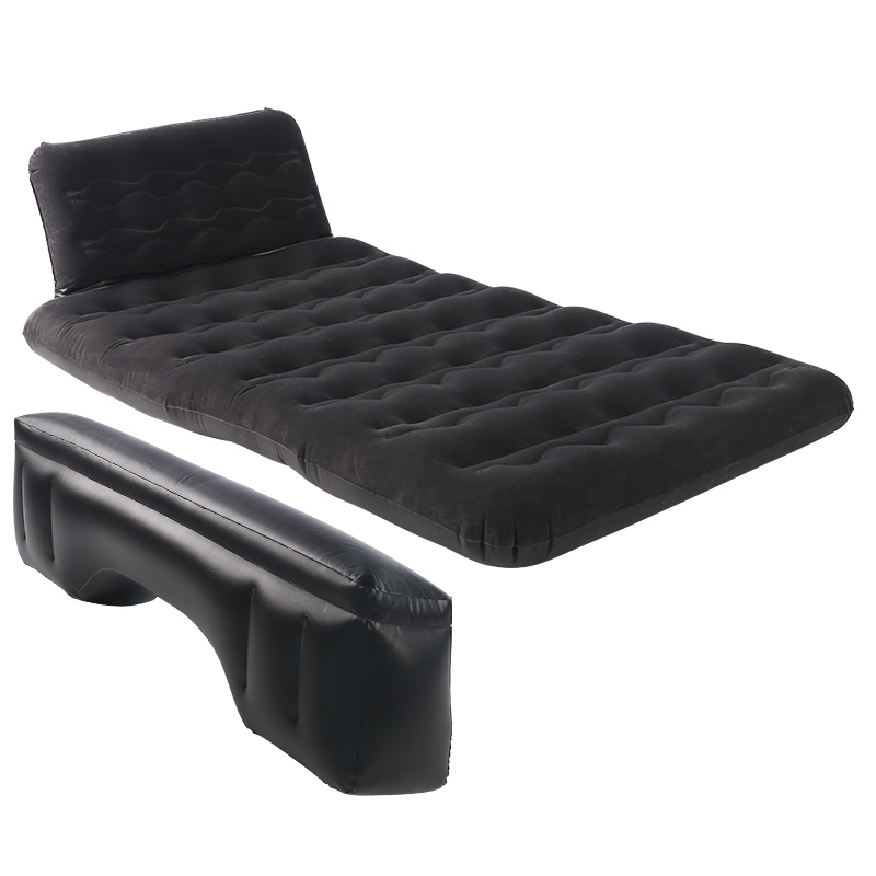 车载充气床垫汽车后排座儿童床家用轿车SUV通用气垫床睡垫后座旅行车内睡觉床-黑色