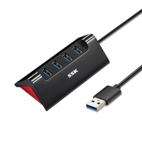 飚王(SSK)SHU835 四口USB3.0高速传输分线器 多功能拓展坞集线器HUB 带Micro-USB接口1米