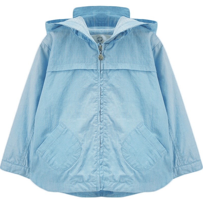 婴姿坊春季纯色防晒百搭休闲男女童拉链外套