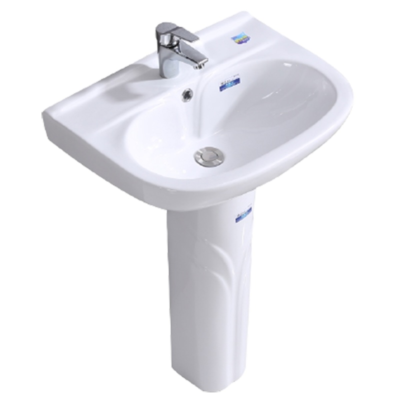 立式一体小立柱盆陶瓷洗手盆符象台面盆卫生间阳台落地式洗脸盆洗手池