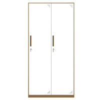 格具(GEJU)薄边更衣柜拆装铁皮柜储物柜员工柜寄存包柜鞋柜更衣柜咖啡套色升级加厚款