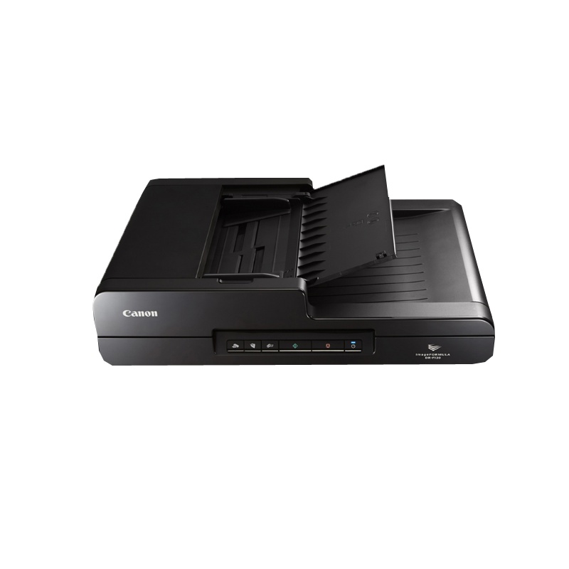 佳能（Canon）DR-F120 A4幅面馈纸式+平板一体式高速文件扫描仪 双平台扫描仪 黑色