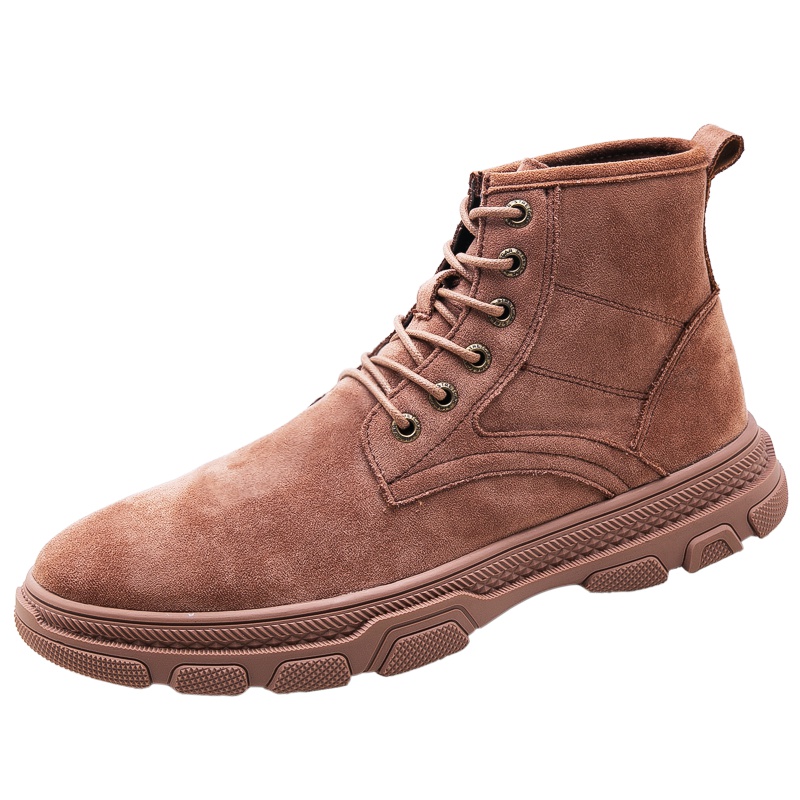 策乐(cele)男靴马丁靴男潮流高帮鞋反绒皮工装靴男时尚百搭雪地靴男BC-17