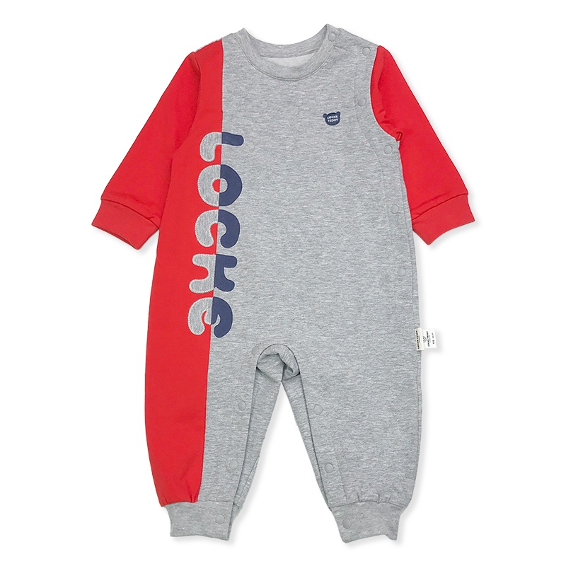 洛克泰迪针织连身衣2020春秋季童装男保暖舒适婴儿童撞色时尚外出服