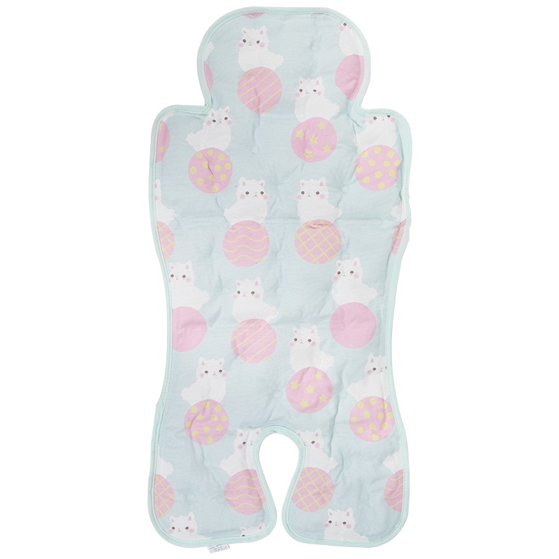 英国risio第三代升级款冰珠冰垫婴儿推车凉席坐垫靠垫车垫凉垫儿童餐椅通用冰垫.可爱小猫咪