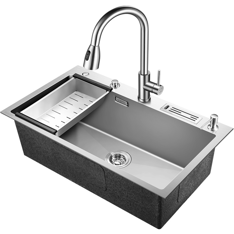 华帝台控手工盆单槽厨房加厚水槽大洗菜盆池厨房304不锈钢洗碗槽