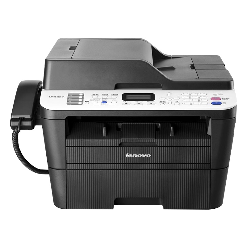 联想(Lenovo)M7655DHF 黑白激光传真一体机(打印 复印 扫描 传真)A4办公 多功能打印机