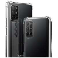 ESCASE 华为荣耀30s手机壳保护套TPU全包气囊防摔壳(有吊绳孔)ES-iP9系列 升级版透白