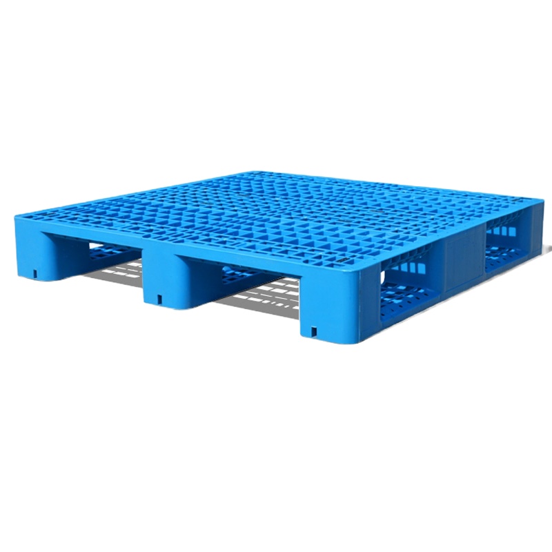 康宝 网格川字塑料托盘 叉车仓库货架 货物托板 1.2m*1m加厚款+4钢