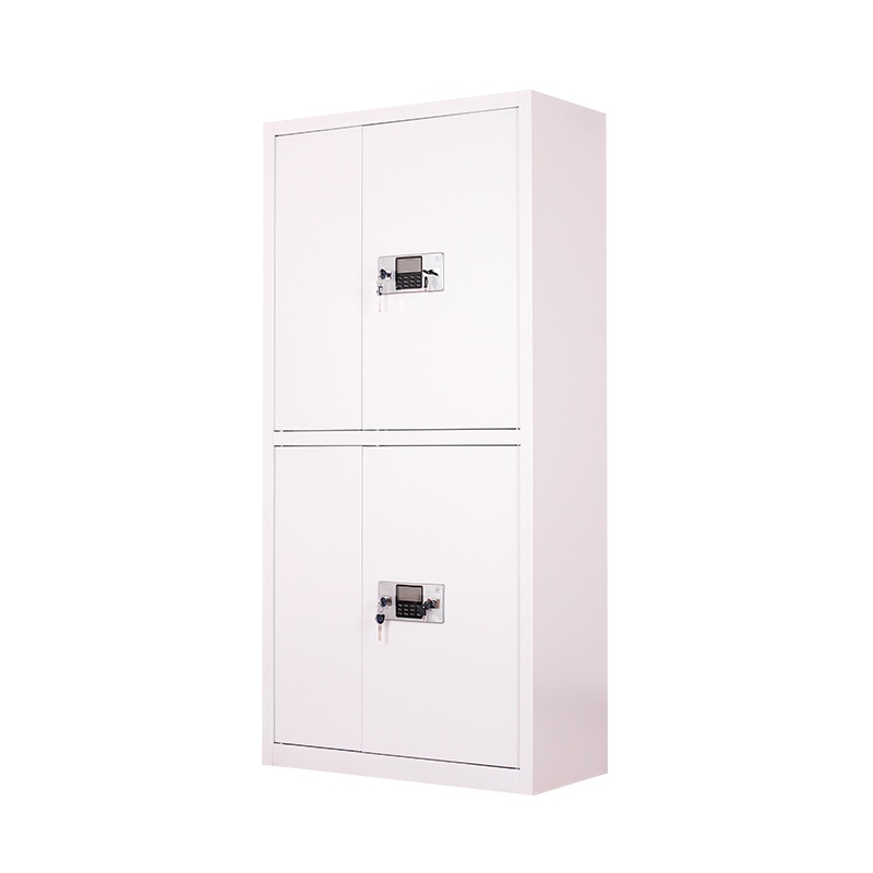 振奥 钢制电子保密柜密码档案柜资料办公柜保密文件铁皮柜 通双节灰白色内二抽电子密码锁