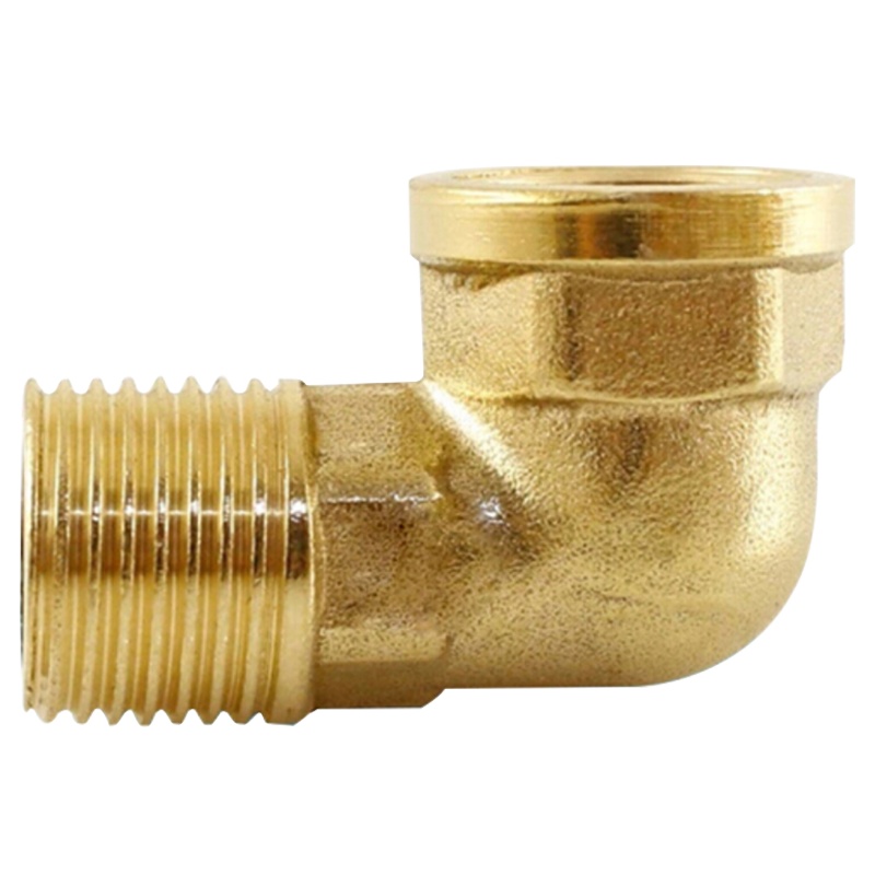 海斯迪克 gnjz-2043 加厚铜内外牙弯头 内外丝弯头 固定接头管件90度直角配件 1寸