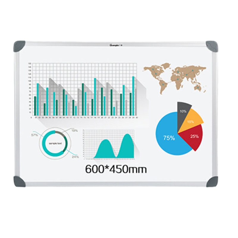 企购优品 挂式办公磁性白板600*450mm