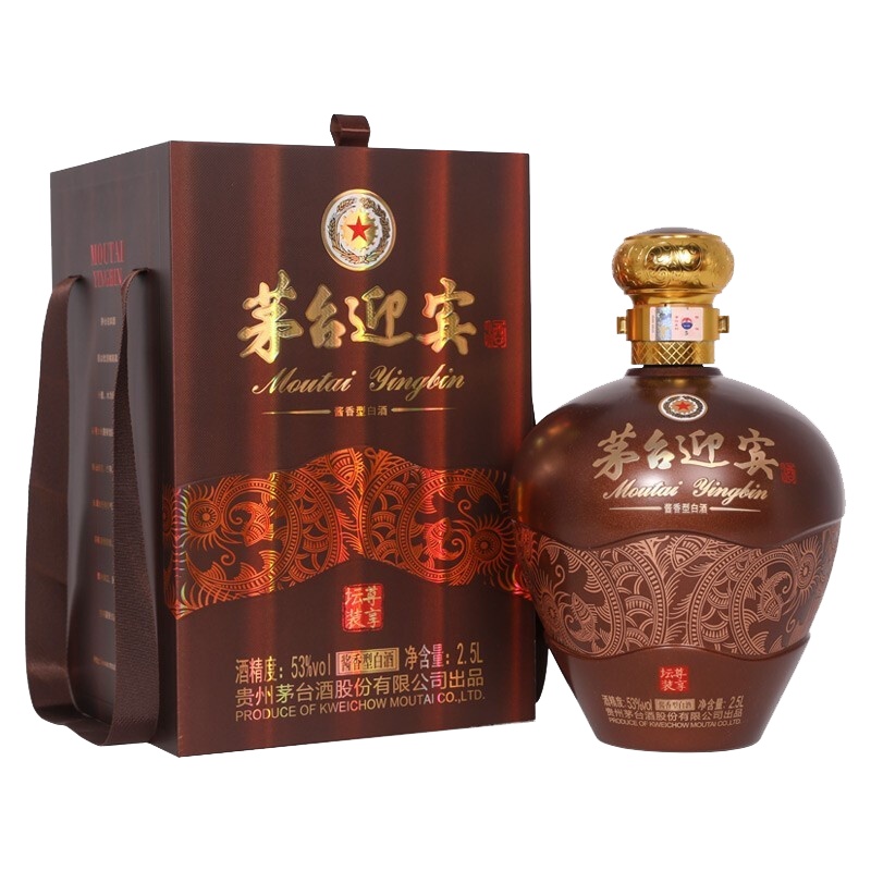 茅台迎宾酒 酱香型白酒    尊享坛装 2.5L 单坛装