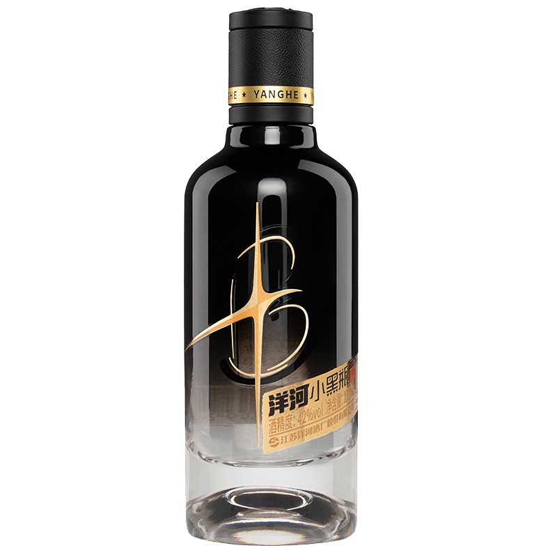 洋河(YangHe) 小黑瓶 42度 100ml 单瓶装白酒 小酒 浓香型白酒 口感绵柔