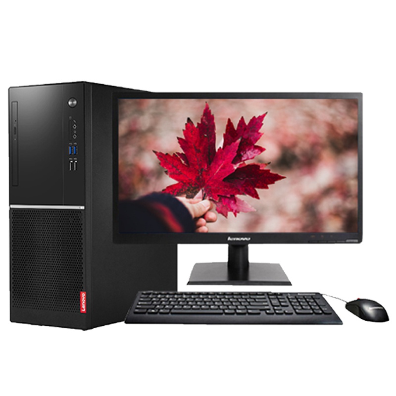 联想(Lenovo)扬天M6201K商用台式机配21.5液晶(i3-7100 4GB 1TB 集显 DVD Win10Home)