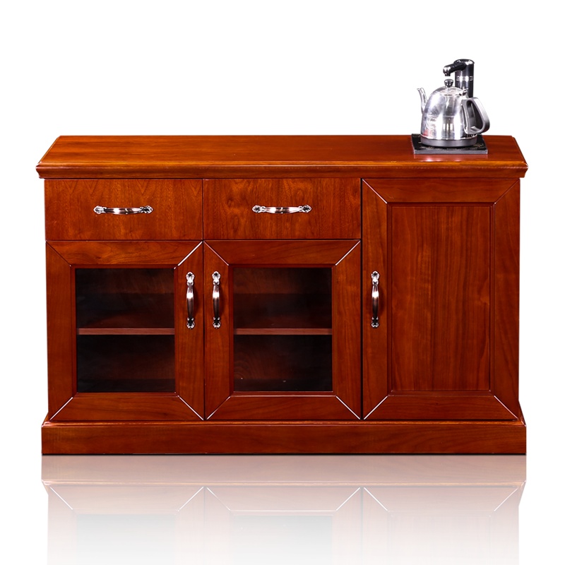 [红心家居]现代中式长茶水柜办公柜茶叶储藏收纳柜办公室柜