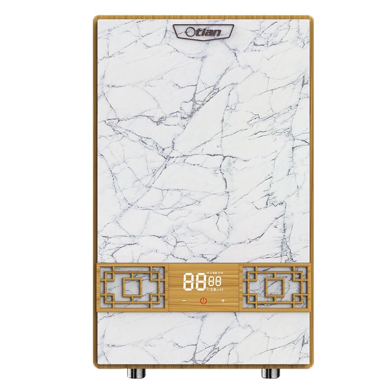 奥特朗家用速热储水电热水器双胆超薄3000W大功率节能卫生间淋浴洗澡防电墙安全扁桶热水器DSHF5030-AB51