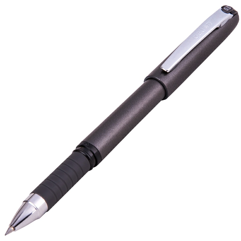 得力思达中性笔S25 0.5MM 金属漆黑色水笔 48支/件（ 单位：件）