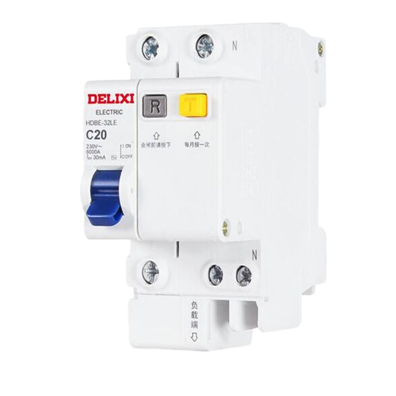 德力西 HDBE32LE1C20 空气开关带漏保小型漏电保护断路器20A 1P+N (单位:个)