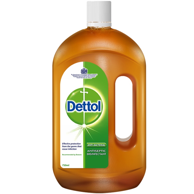 滴露(Dettol)消毒液 750mL 原装进口 杀菌除螨 家居室内 宠物猫狗 儿童宝宝内衣 衣物除菌剂