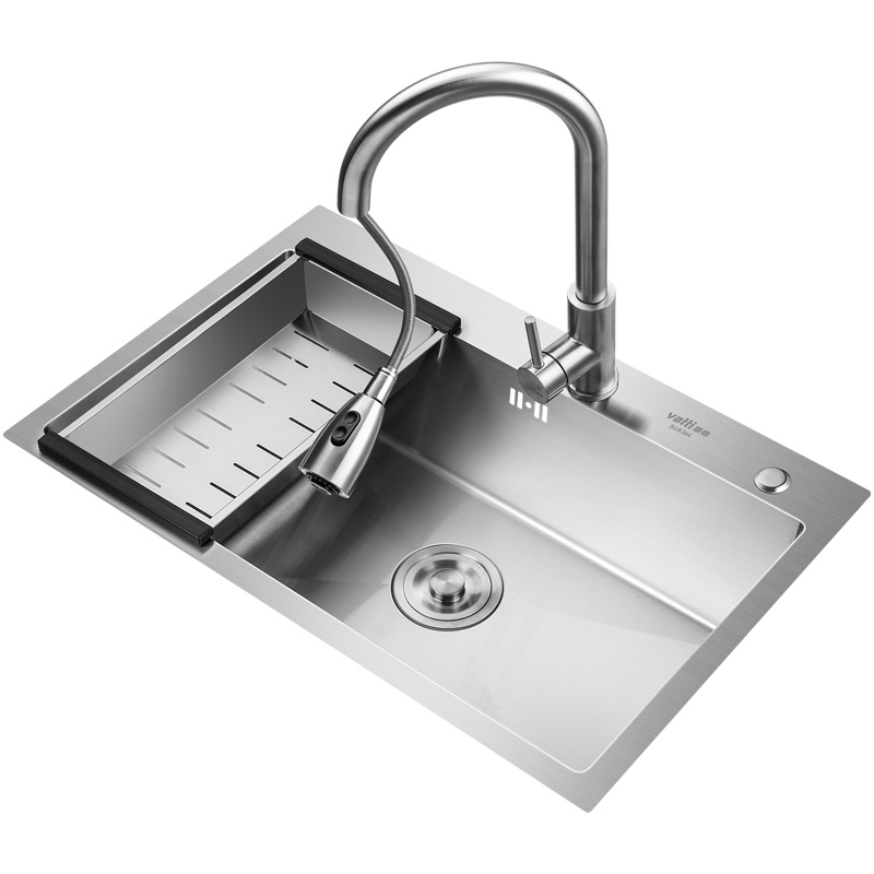 华帝(VATTI)304不锈钢手工加厚水槽洗碗池 大容量洗菜盆