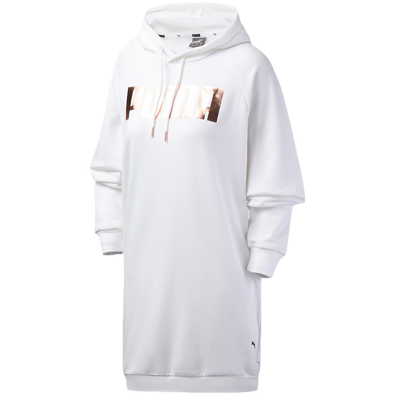 PUMA彪马女装运动服休闲连帽长袖连衣裙卫衣58177002