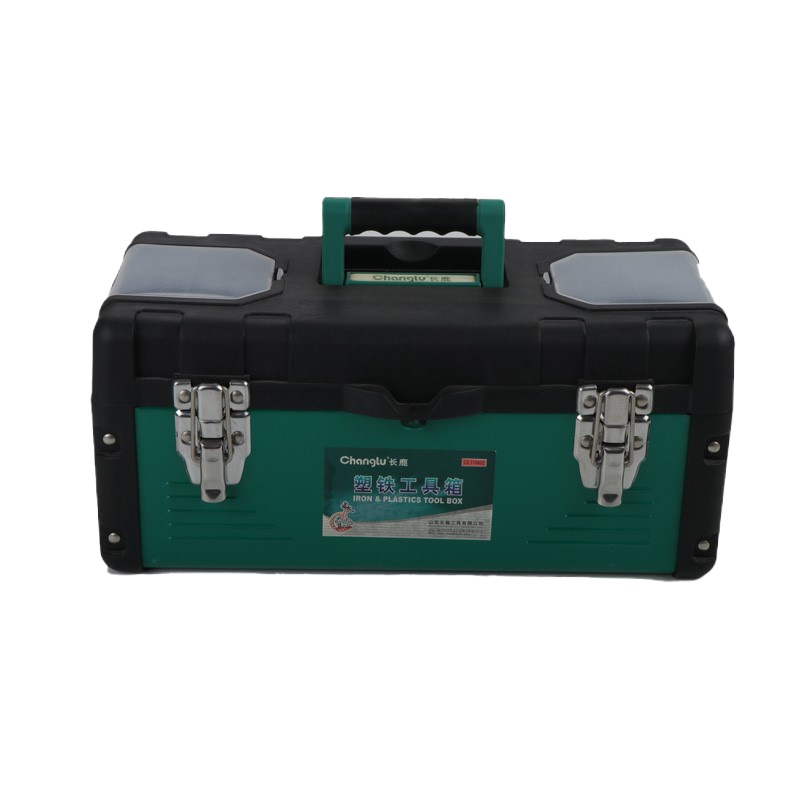长鹿多功能塑铁工具箱19寸