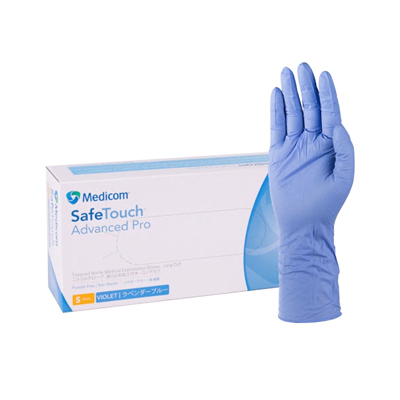 麦迪康1131一次性丁腈手套女12寸食品加长加厚无粉检查男口腔酸碱