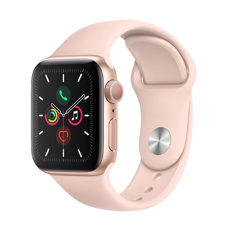 Apple Watch Series5 苹果智能手表 40mm GPS+蜂窝版 金色铝金属表壳 粉砂色运动型表带 wp2