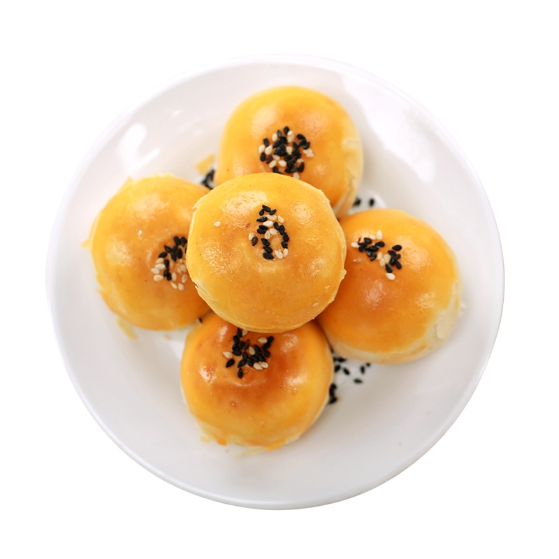 品蔗 红豆味蛋黄酥330g礼盒 55g*6枚 芝士乳酸酥留心酥雪媚娘皮 整颗海鸭蛋蛋黄 手工早餐糕点 休闲零食