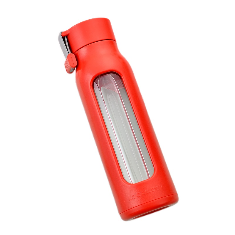 乐扣乐扣旗舰店水杯简约便携男女情侣户外杯子耐热玻璃水杯水壶