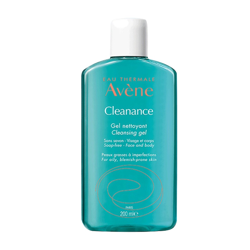 法国雅漾(Avene)控油舒缓洁肤凝胶200ML(温和无皂基泡沫洗面奶 男女通用 皮尔法伯集团 原装进口)