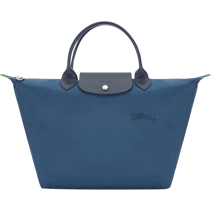 珑骧 LONGCHAMP 奢侈品 女士 LE PLIAGE GREEN系列中号织物短柄可折叠手提包饺子包1623 919
